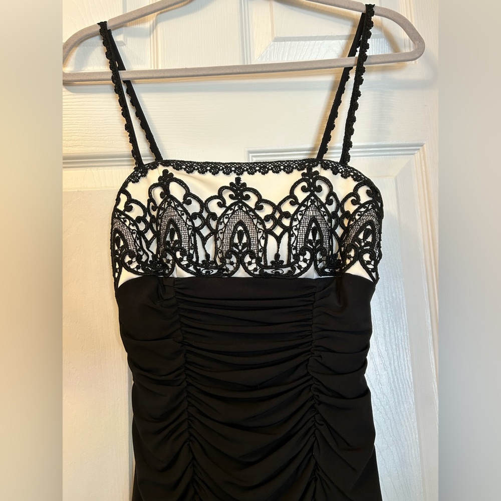 Vintage Jessica McClintock Ruched Dress - Picture 6 of 11
